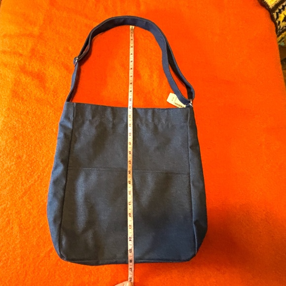 Unisex structured denim large tote made in Korea NWT - Picture 11 of 12